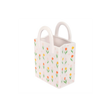 Load image into Gallery viewer, Tulip Print Ceramic Bag-Shaped Flower Vase
