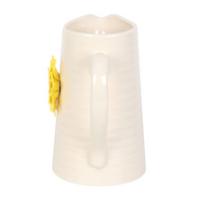 Load image into Gallery viewer, Hello Sunshine Ceramic Flower Jug with 3D Sunflower
