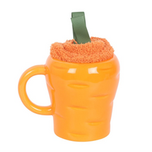 Load image into Gallery viewer, Carrot Shaped Mug and Socks Set
