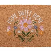 Load image into Gallery viewer, Natural Daisy Home Sweet Home Doormat
