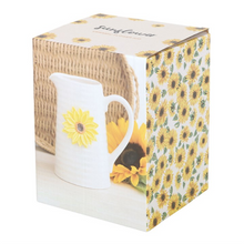 Load image into Gallery viewer, Hello Sunshine Ceramic Flower Jug with 3D Sunflower
