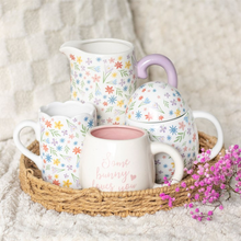 Load image into Gallery viewer, Spring Floral Print Ceramic Flower Jug
