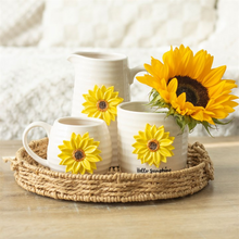 Load image into Gallery viewer, Hello Sunshine Plant Pot with 3D Sunflower
