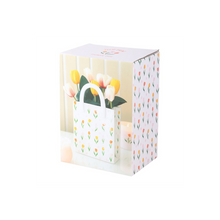 Load image into Gallery viewer, Tulip Print Ceramic Bag-Shaped Flower Vase
