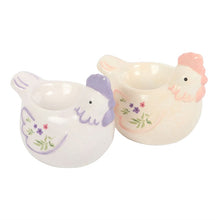 Load image into Gallery viewer, Set of 2 Hen Shaped Egg Cups
