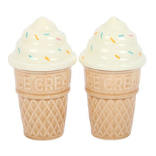 Load image into Gallery viewer, Ice Cream Cone Salt and Pepper Shakers
