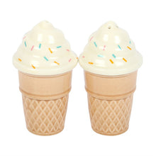 Load image into Gallery viewer, Ice Cream Cone Salt and Pepper Shakers
