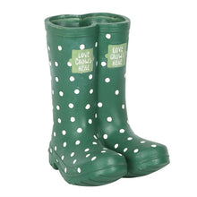 Load image into Gallery viewer, Dark Green Welly Boot Planter
