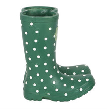 Load image into Gallery viewer, Dark Green Welly Boot Planter
