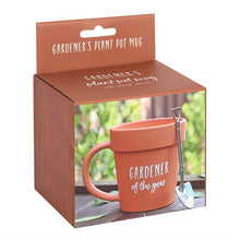 Load image into Gallery viewer, Gardener of the Year Pot Mug and Shovel Spoon
