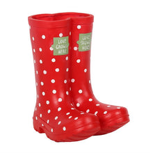 Load image into Gallery viewer, Red Welly Boot Planter
