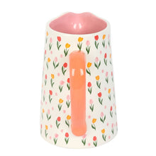 Load image into Gallery viewer, Tulip Print Ceramic Flower Jug
