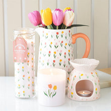 Load image into Gallery viewer, Tulip Print Ceramic Flower Jug
