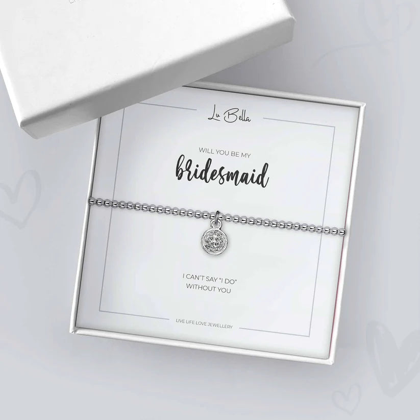 'Will You Be My Bridesmaid' Sentiments Friendship Bracelet