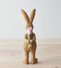 Load image into Gallery viewer, Bunny Holding A Rose
