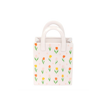 Load image into Gallery viewer, Tulip Print Ceramic Bag-Shaped Flower Vase
