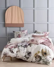 Load image into Gallery viewer, Ellaria White/Pale Rose Bedding Set - Double
