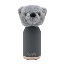 Load image into Gallery viewer, Pip The Plush Teddy Petrol Blue Stainless Steel Water Bottle 23cm / 450ml
