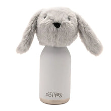 Load image into Gallery viewer, Theo The Plush Bunny Grey Stainless Steel Water Bottle 23cm / 450ml
