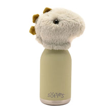 Load image into Gallery viewer, Tommy The Plush T-Rex Green Stainless Steel Water Bottle 23cm / 450ml
