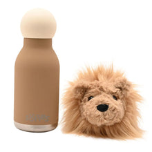 Load image into Gallery viewer, Leo The Plush Lion Light Brown Stainless Steel Water Bottle 23cm / 450ml
