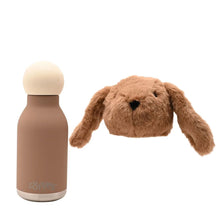 Load image into Gallery viewer, Cookie The Plush Bunny Dark Brown Stainless Steel Water Bottle 23cm / 450ml
