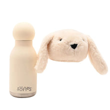 Load image into Gallery viewer, Talia The Plush Bunny White Stainless Steel Water Bottle 23cm / 450ml
