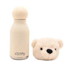 Load image into Gallery viewer, Lola The Plush Teddy White Stainless Steel Water Bottle 23cm / 450ml
