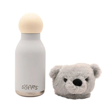 Load image into Gallery viewer, Ste The Plush Teddy Grey Stainless Steel Water Bottle 23cm / 450ml
