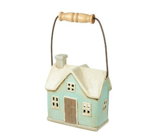 Ceramic House Lantern (15.5cm)