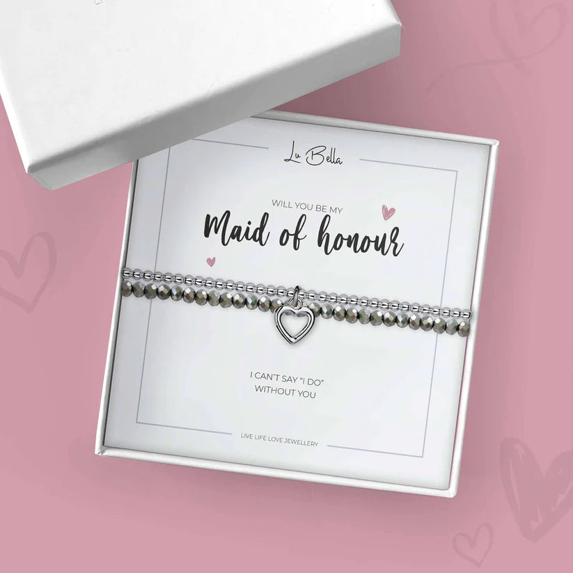 'Will You Be My Maid Of Honour' Sentiments Friendship Bracelet