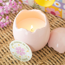 Load image into Gallery viewer, Wild Strawberry &amp; Poppy Egg Shaped Candle
