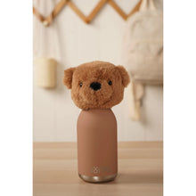 Load image into Gallery viewer, Hampton The Plush Teddy Dark Brown Stainless Steel Water Bottle 23cm / 450ml
