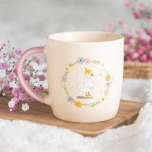 Load image into Gallery viewer, Floral Duck Mug

