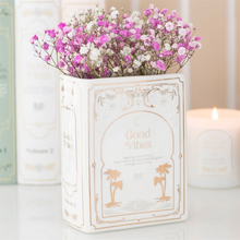 Load image into Gallery viewer, White Book Shaped Vase
