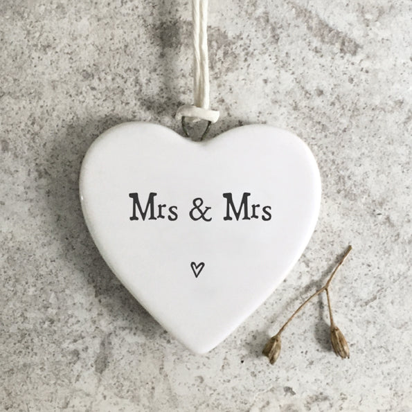 Porcelain Heart - Mrs & Mrs