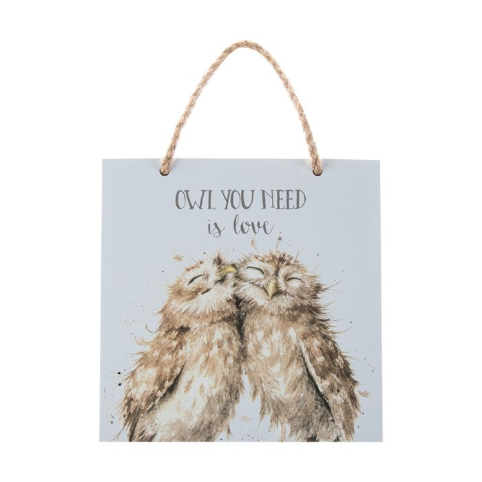 'Owl You Need Is Love' Wooden Plaque