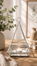 Load image into Gallery viewer, Pyramid Tealight Holder / Terrarium **IMPERFECTION**
