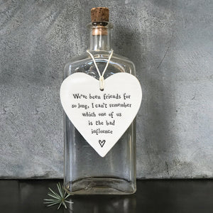 We've Been Friends For So Long - Porcelain Hanging Plaque