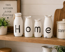 Load image into Gallery viewer, Set Of 4 'HOME' Milk Bottle Decorations
