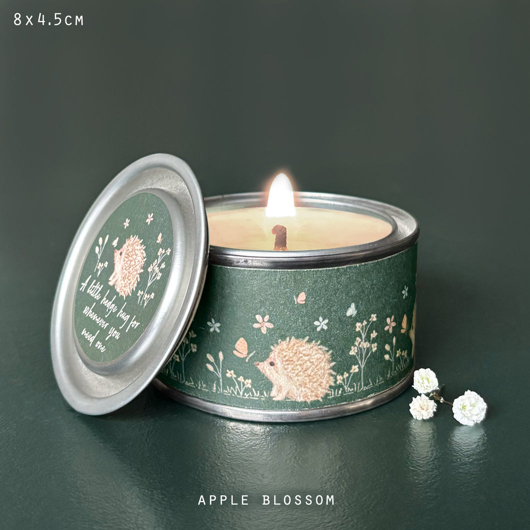 A little hedge hug for whenever you need one...- Tin Candle