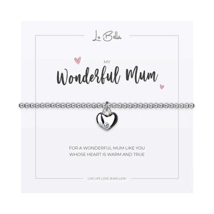 'My Wonderful Mum' Sentiments Friendship Bracelet