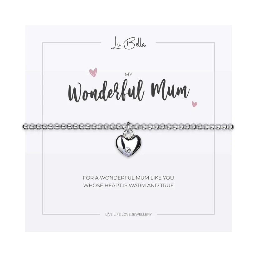 'My Wonderful Mum' Sentiments Friendship Bracelet