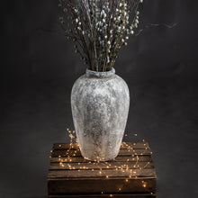 Load image into Gallery viewer, Aged Stone Tall Ceramic Vase
