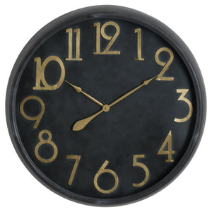 Soho Brass And Black Large Clock (DUE SEPT)