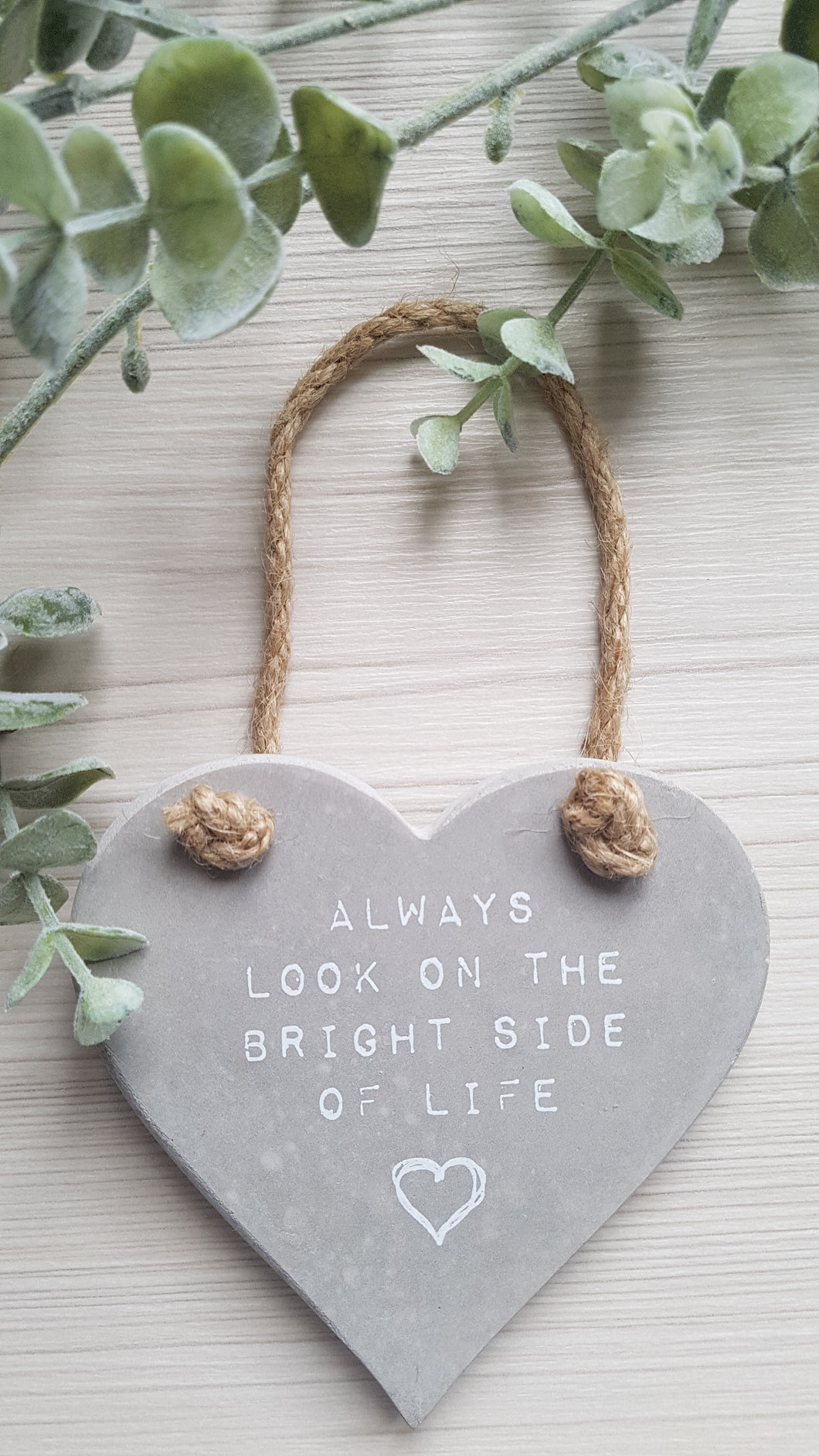 Hanging Heart Plaque - Always Look