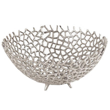 Load image into Gallery viewer, Farrah Collection Silver Decorative Bowl
