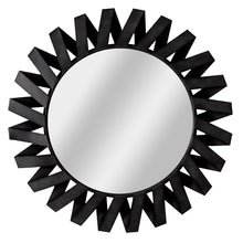 Load image into Gallery viewer, Black Origami Sunburst Mirror
