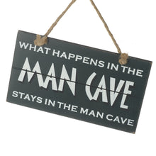 Load image into Gallery viewer, Wooden Hanging Man Cave Sign 
