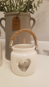 White Porcelain Tea Light Holder
